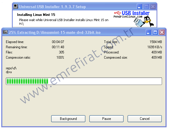 Universal USB Installer Kurulumu 1. Aşama